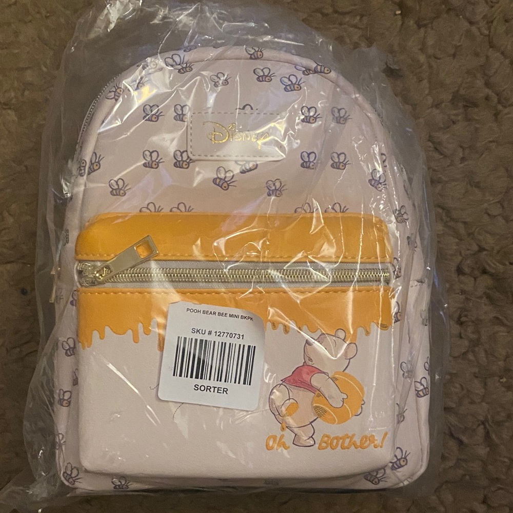 Disney Backpack with Yellow and White Design